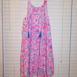 Lilly Pulitzer Summer Hot Pink Dress Plus Size XXL
